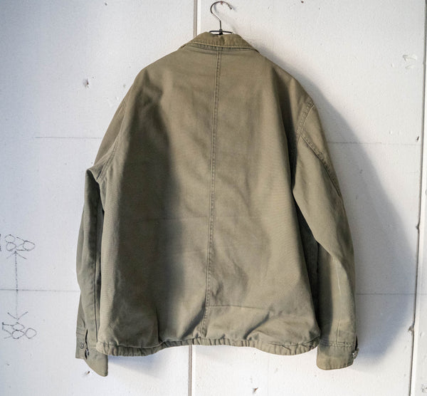 1990-00s 'Timberland' fade khaki color cotton work jacket