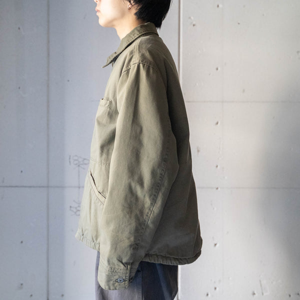 1990-00s 'Timberland' fade khaki color cotton work jacket