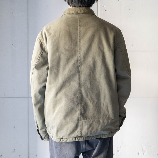 1990-00s 'Timberland' fade khaki color cotton work jacket