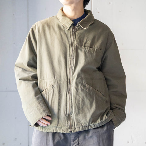 1990-00s 'Timberland' fade khaki color cotton work jacket