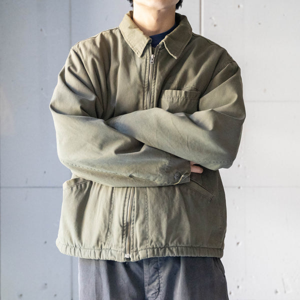 1990-00s 'Timberland' fade khaki color cotton work jacket