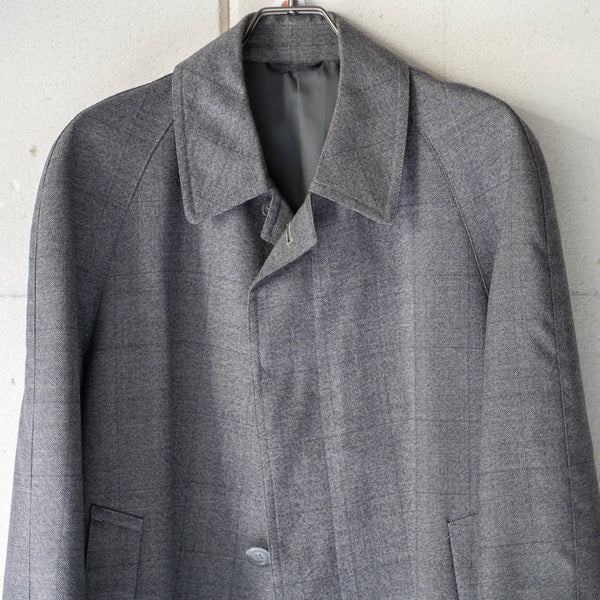 1980-90s Japan vintage salt & pepper like checked coat　