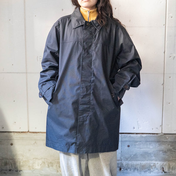 around 2000s "Timberland" black color nylon soutien collar coat