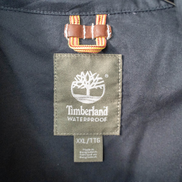 around 2000s "Timberland" black color nylon soutien collar coat