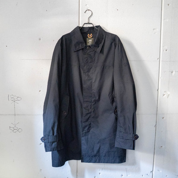 around 2000s "Timberland" black color nylon soutien collar coat