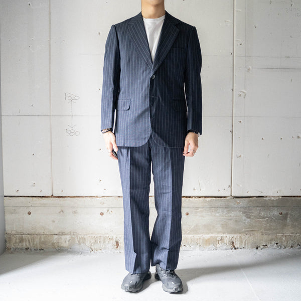 1960-70s Japan vintage navy × blue striped set up