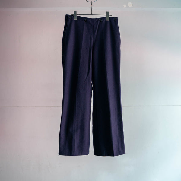 1960-70s German military navy wool sailor pants 'dead stock'