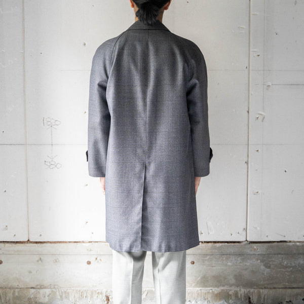 1980-90s Japan vintage salt & pepper like checked coat　