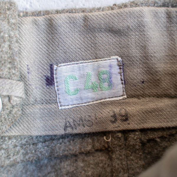 1930-50s Swedish military M-39 wool pants 'dead stock'