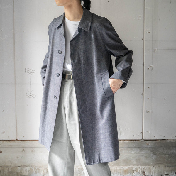 1980-90s Japan vintage salt & pepper like checked coat　