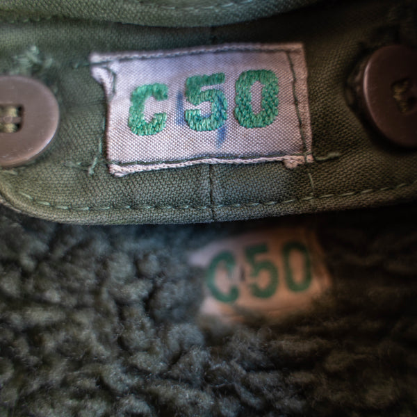 1950-80s Swedish military M-59 coat with liner