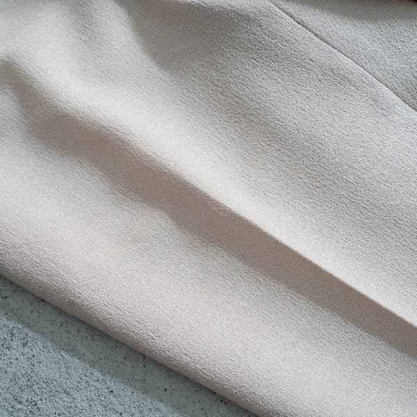 around 1980s japan vintage pink beige straight slacks -unusual fabric-