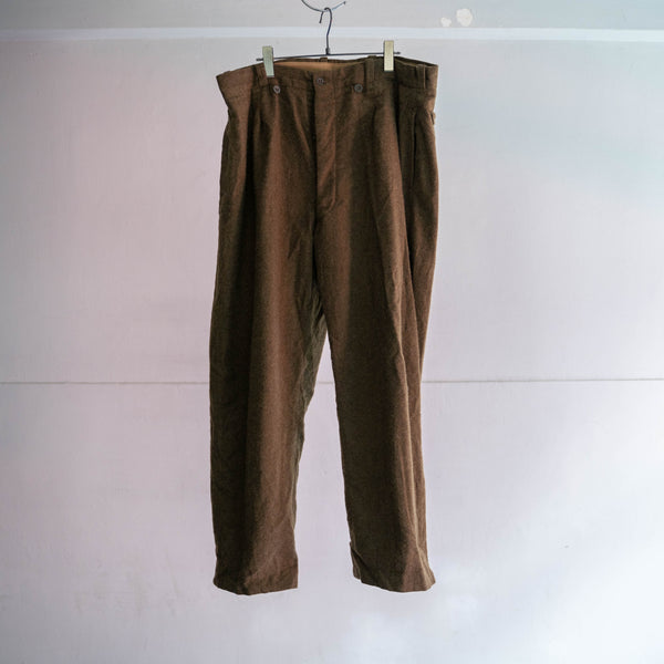 1950-70s French military M-52 brown wool pants -2