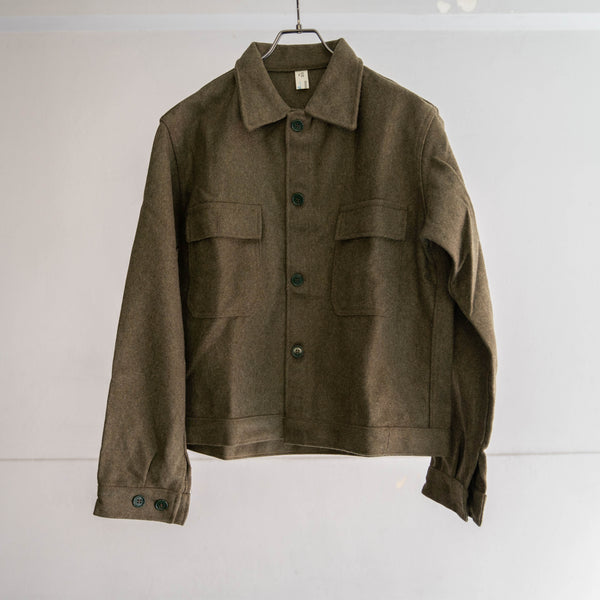 1960-70s Italian military khaki wool short jacket ‘dead stock’