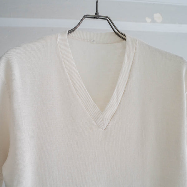 Italian military short sleeve v-neck summer knit 'dead stock'