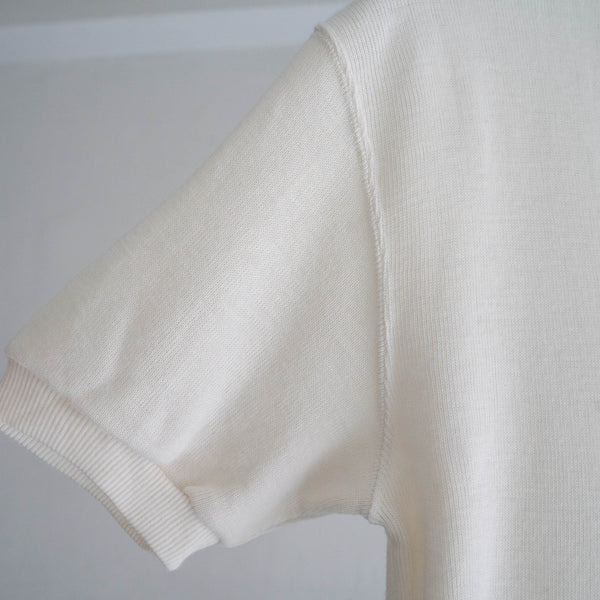 Italian military short sleeve v-neck summer knit 'dead stock'