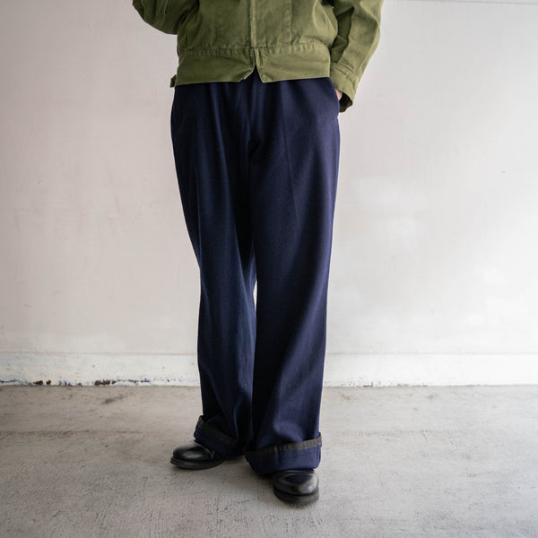 1960-70s German military navy wool sailor pants 'dead stock'
