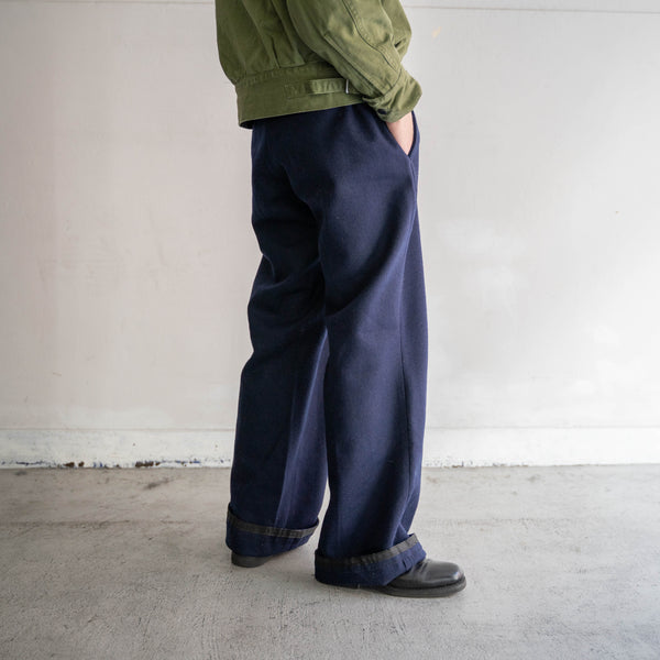 1960-70s German military navy wool sailor pants 'dead stock'