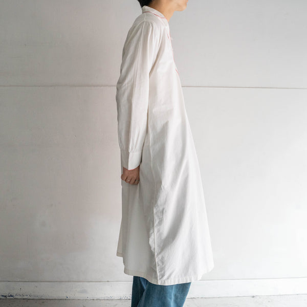 1930-40s France white color night shirt "mint condition"