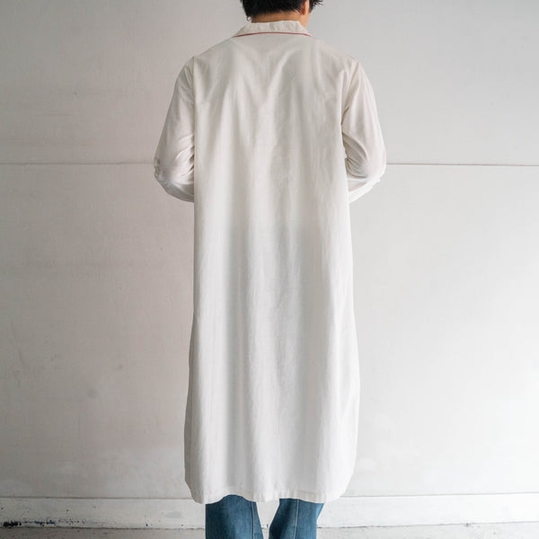 1930-40s France white color night shirt "mint condition"