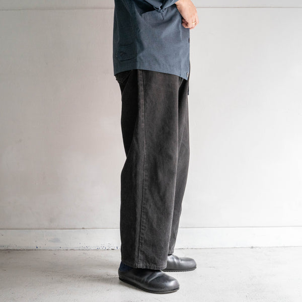 1990s "Levi's" 565 black denim pants -Made in USA-