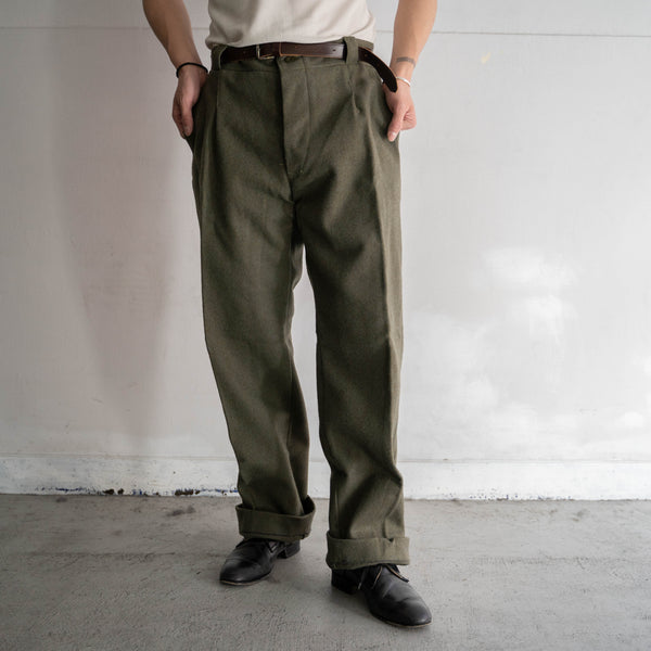 around 1970s Italian military wool battle dress pants 'dead stock'