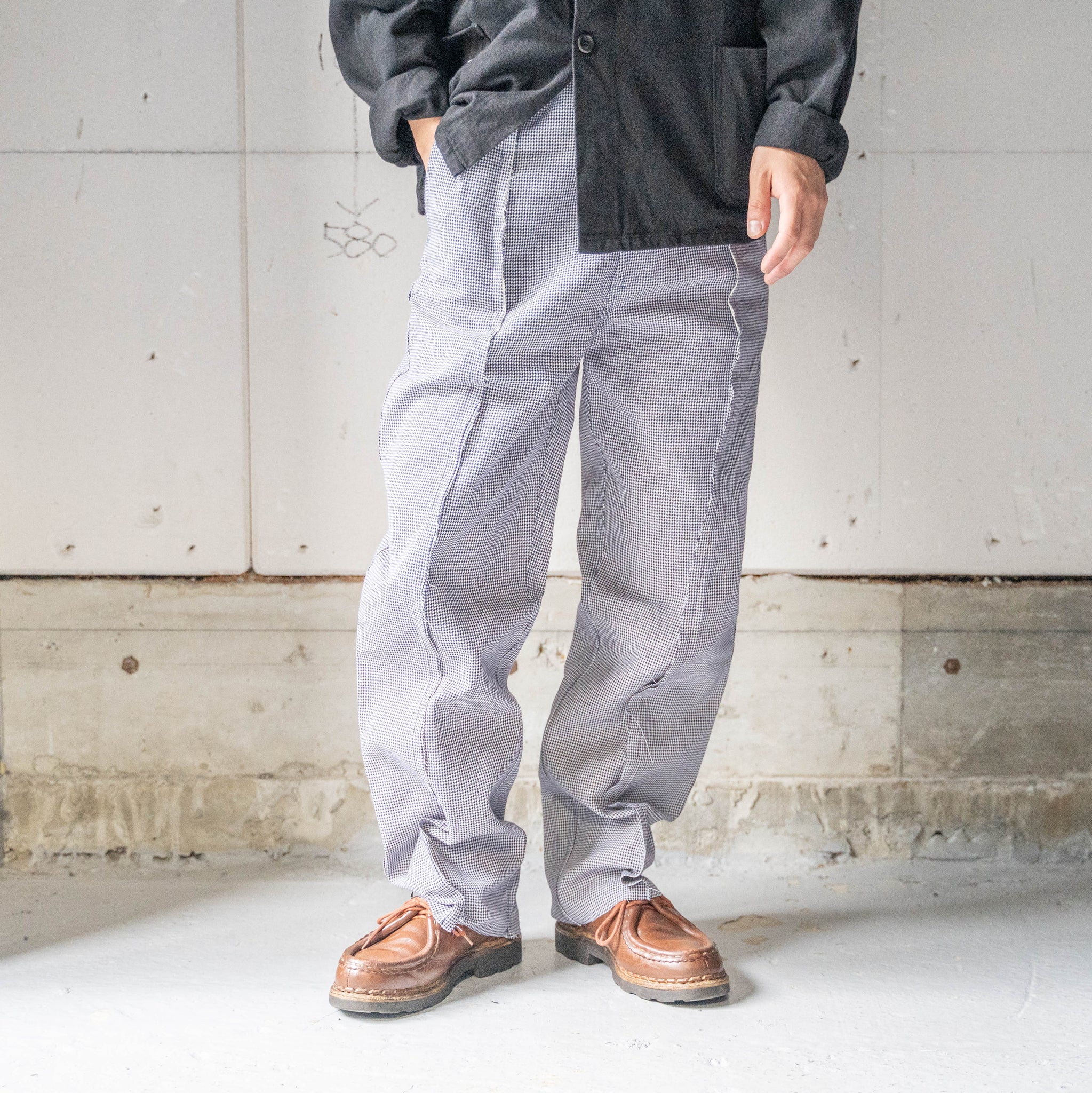 around 1980s Europe chef × chef docking wide pants