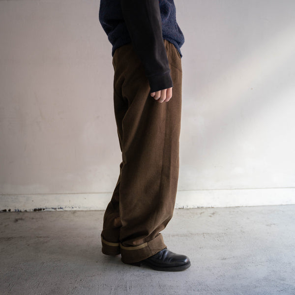 1950-70s French military M-52 brown wool pants 'dead stock'
