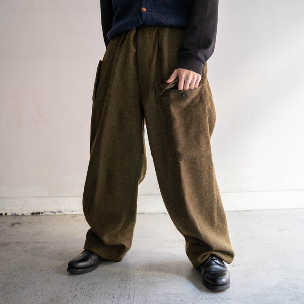 1950s Belgium military wool battle dress pants 'dead stock'
