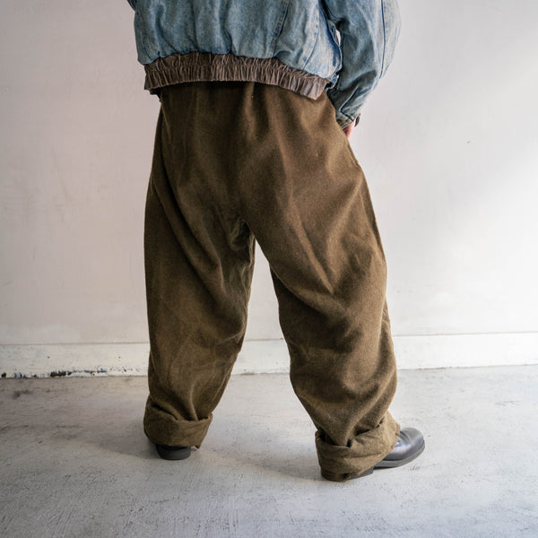 1950-70s French military M-52 brown wool pants -2