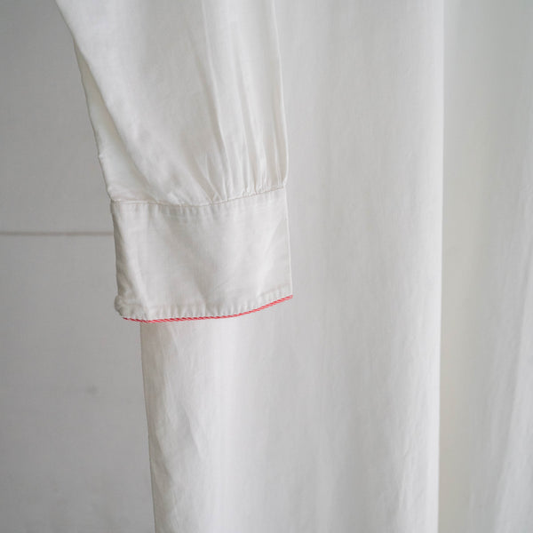 1930-40s France white color night shirt "mint condition"