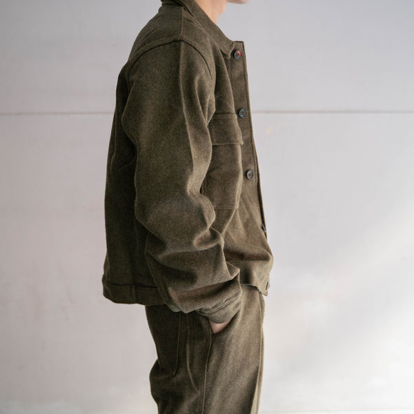 1960-70s Italian military khaki wool short jacket ‘dead stock’