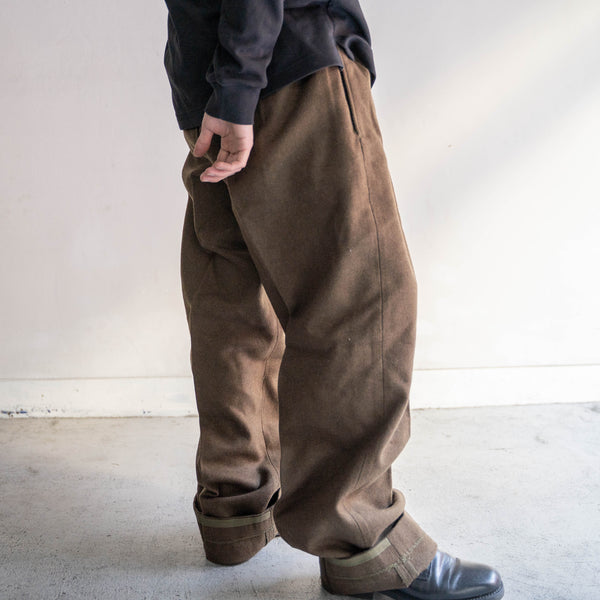 1950-70s French military M-52 brown wool pants -1