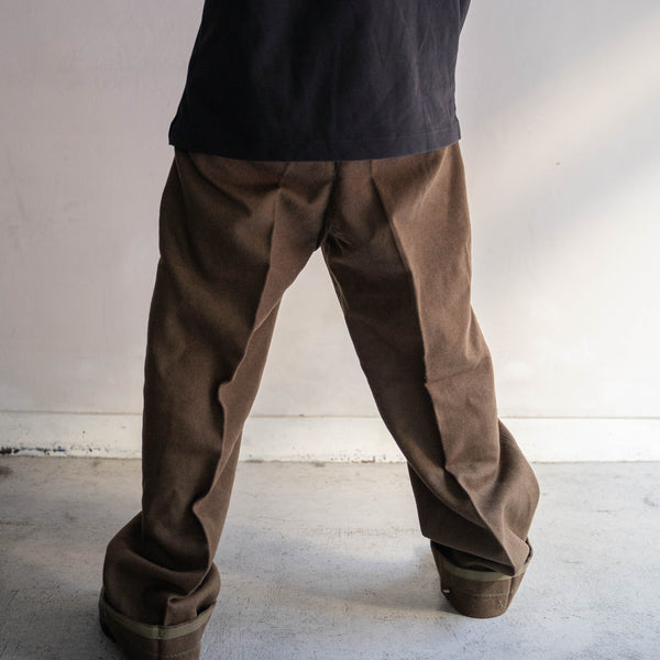 1950-70s French military M-52 brown wool pants -1