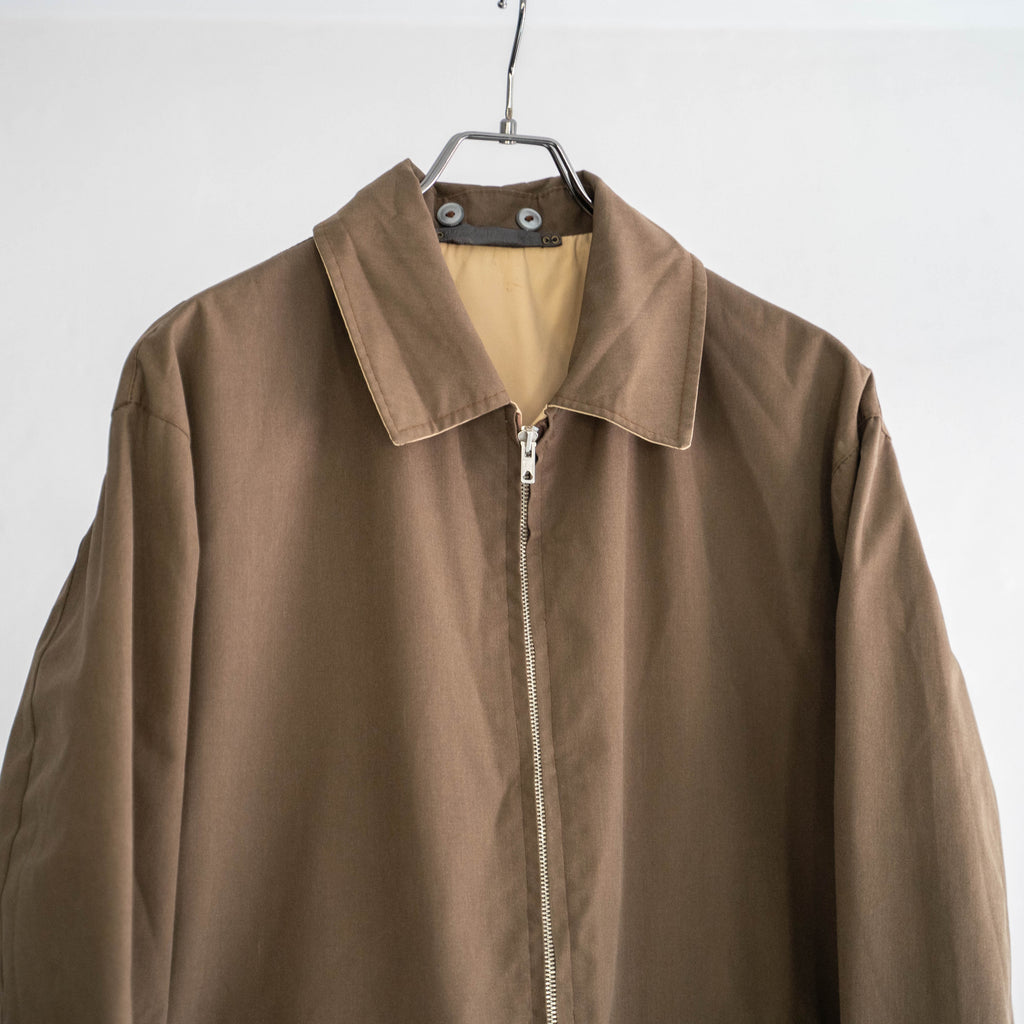 around 1960s Germany brown & cream beige color reversible jacket ...