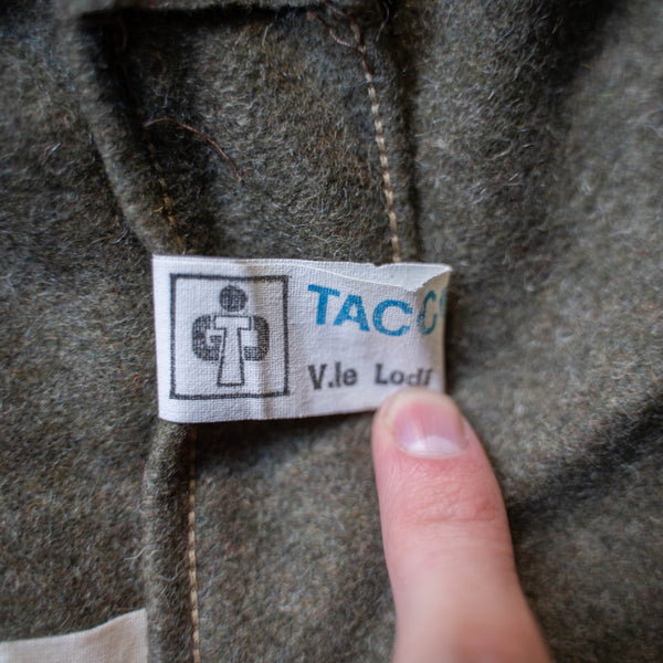 1960-70s Italian military khaki wool straight pants ‘dead stock’