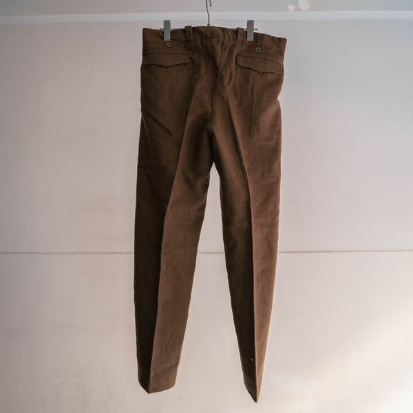 1950-70s French military M-52 brown wool pants -1