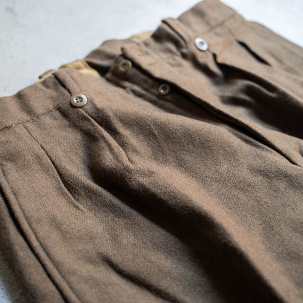 1950-70s French military M-52 brown wool pants -1