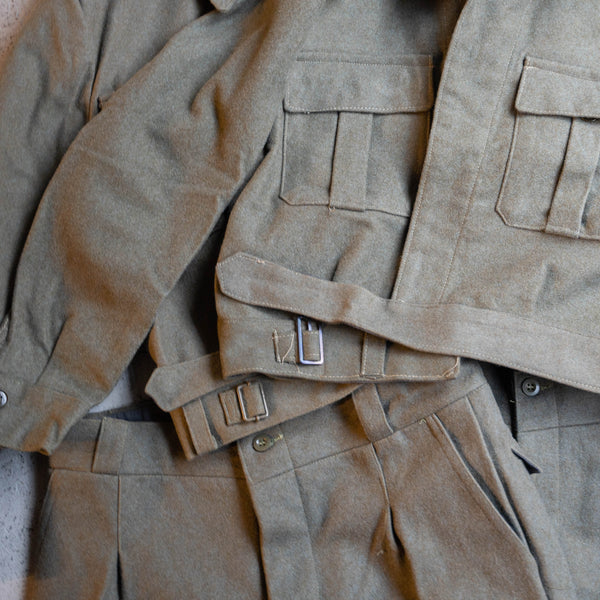 around 1970s Italian military wool battle dress jacket 'dead stock'