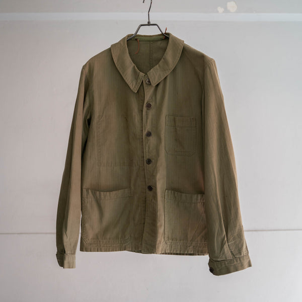 1940s Europe work jacket -using US military fabric-