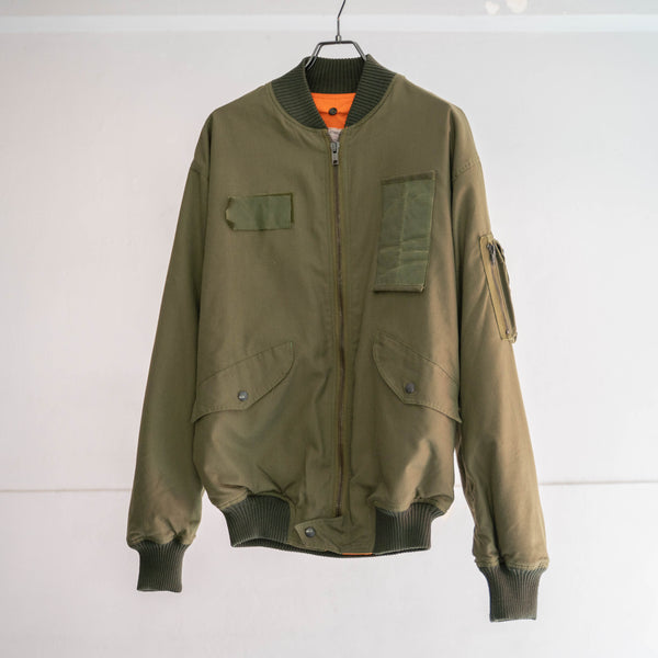 2000s Italian military olive flight jacket 'dead stock'
