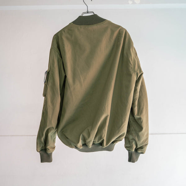 2000s Italian military olive flight jacket 'dead stock'