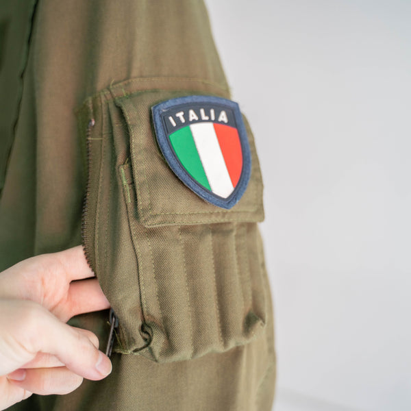 2000s Italian military olive flight jacket 'dead stock'