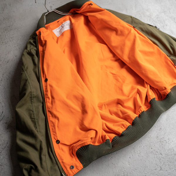 2000s Italian military olive flight jacket 'dead stock'