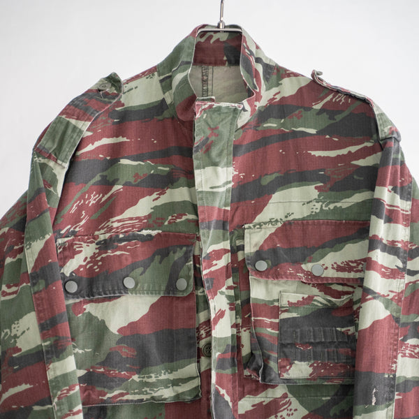 around 1960s French military type lizard camo paratrooper jacket 'civilian type'