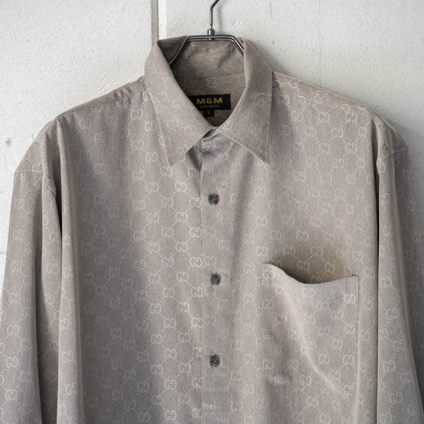 around 1990s Japan vintage 'boot GUCCI' design shirt