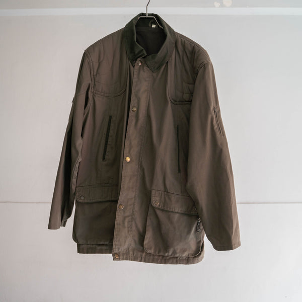 1980-90s Europe dark olive hunting jacket