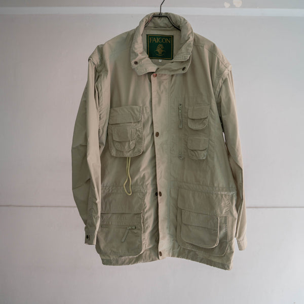 1980-90s Europe ivory good-gimmick fishing jacket