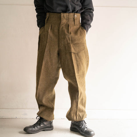 1960s dutch military wool battle dress pants "dead stock"-1