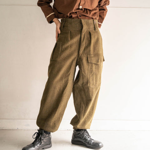 1960s dutch military wool battle dress pants "dead stock"-2